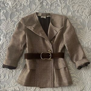 VALENTINO - Vintage Plaid Women's Jacket